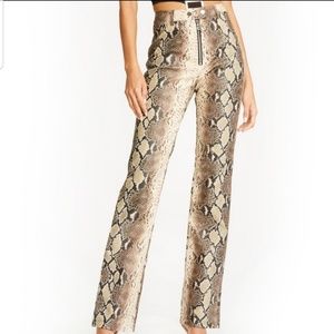 NWT I.AM.GIA Brandy Faux Snakeskin Pants - G06